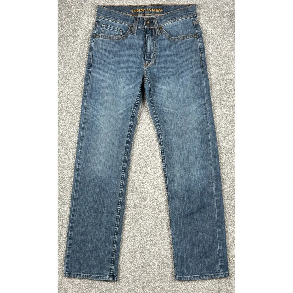 Cody James Straight Leg Jeans Men's 28x30 Blue Medium Wash Stretch Western Denim